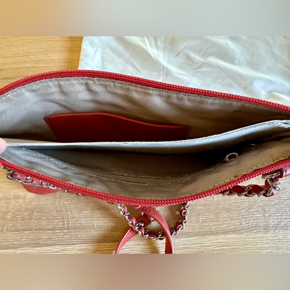 Red Leather Crossbody Bag - Picture 5 of 8